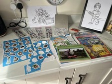 Thomas the Tank Engine Bundle Books and stickers Buzz Lightyear Toy Story 4