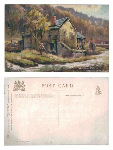 Vintage postcard old saw - old,