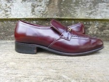 JOSEPH CHEANEY LOAFERS SHOES VINTAGE BROWN BURGUNDY LEATHER UK6 MENS REGENT VGC