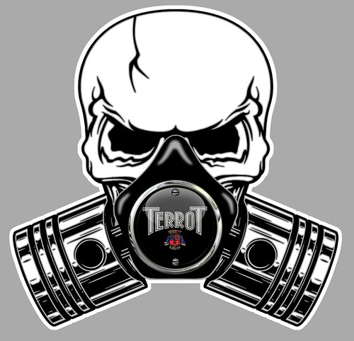 Terrot pistons skull - skull, laminated