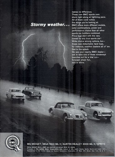 1962 bmc print sprite - 1962, ad