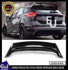 REAR BOOT ROOF SPOILER EXTENSION WING FOR FORD FOCUS RS STYLE 2012-18 MK3 BLACK