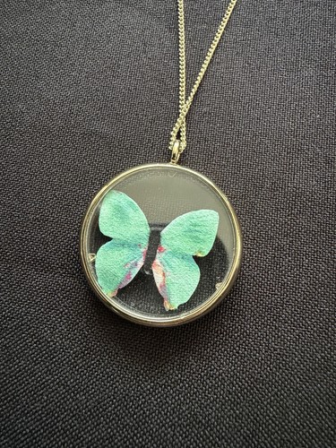 Clear glass keepsake - glass, pendant