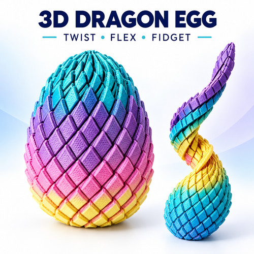 Printing dragon egg stress - 3d,