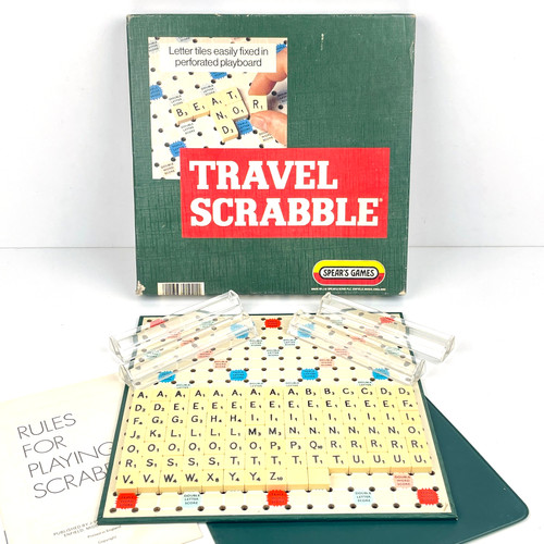 Vintage travel scrabble board - vintage,