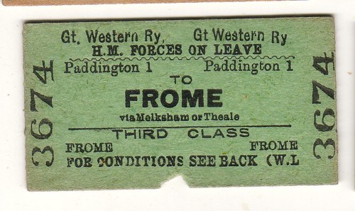 Railway ticket gwr paddington - gwr,