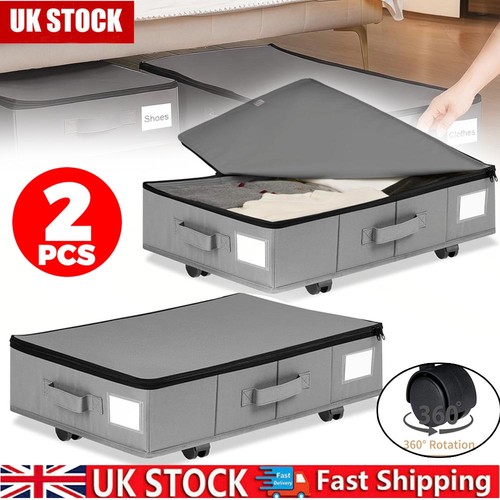 Under bed storage wheels - bed,