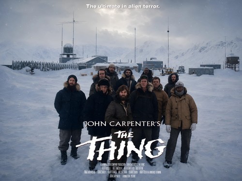 The thing 1982 quad - thing, poster