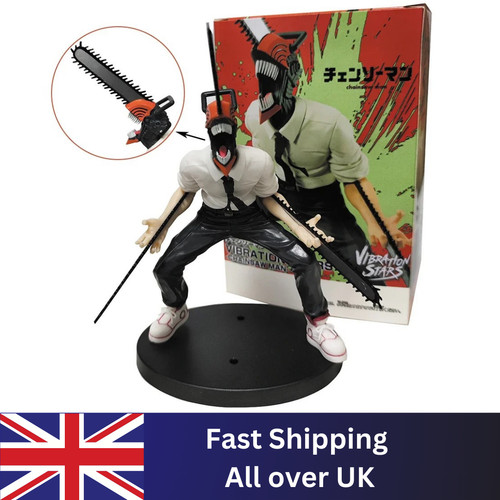 Denji chainsaw man figure - chainsaw, pvc