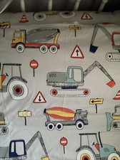 Boys Single Bed Set Construction Tractors And Diggers