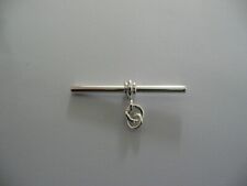  quality silver plated t bar for pocket watch chain necklace    