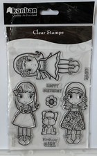 Kanban Stamps - Birthday Girl - Words, Dog