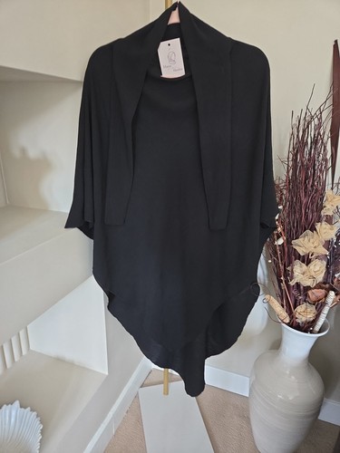 New khimar crepe black - new,