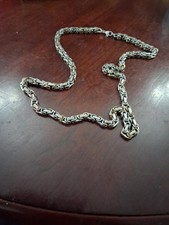 Silver-tone Byzantine Chain