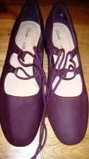 BNWOB Women's 'Vintage Style' Burgundy Shoes - Clarks - v comfortable - 7.5