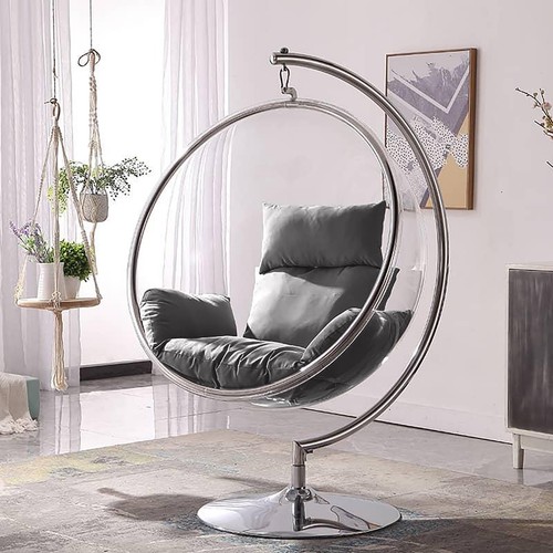 Transparent hanging egg chair - hanging,