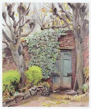 The Garden Door, Dame Laura Knight print in 10 x 12 inch mount SUPERB