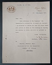 India 1942 crested letter