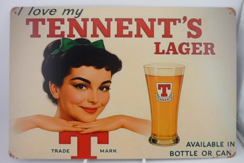 Tennent lager beer girl - tennent's,