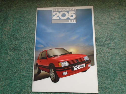 Peugeot 205 gti brochure - peugeot,
