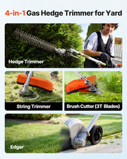 VEVOR Gas Hedge Trimmer Combo