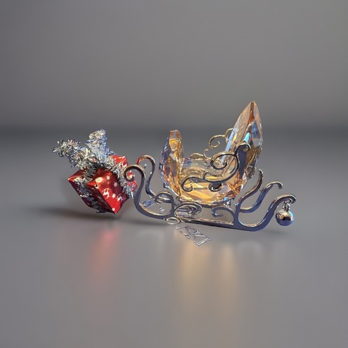 Swarovski crystal santa - swarovski,