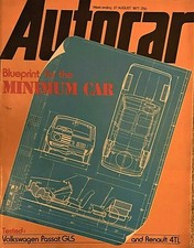 AUTOCAR MAGAZINE 27-AUG-77 - VW Passat, Renault 4TL, Secondhand buying guide