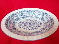 MINTON SHALIMAR OVAL SERVING DISH BOWL BLUE WHITE - 1st QUALITY EXCELLENT