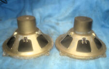 Pair Grundig 8" 20 cm full range speaker DEW AlNiCo magnetic phenolic spider