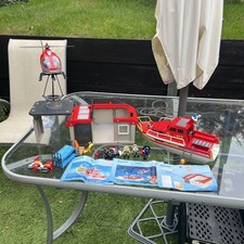 Playmobil Fire Sets Station Helicopter & Boat 70147,70335,5663