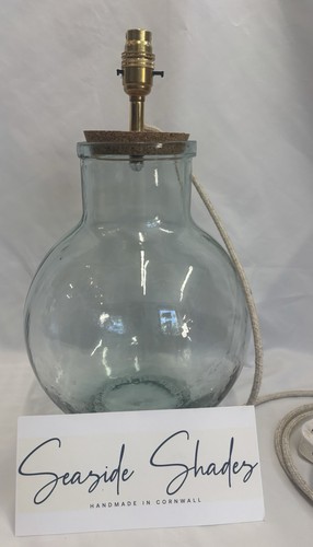 Recycle glass table lamp with - table,