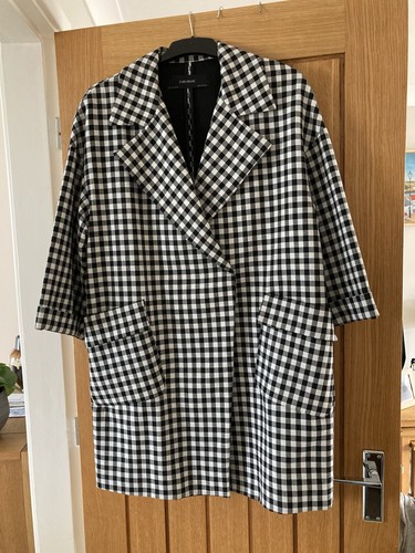 Zara unlined black white - zara,, unlined,