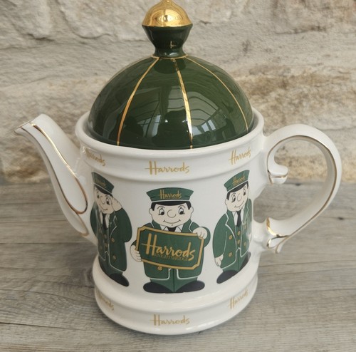 Vintage harrods teapot green - teapot, &