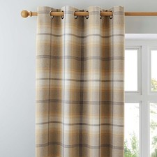 Highland Check Ochre Single