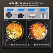 2 Zones Induction Ceramic Hob