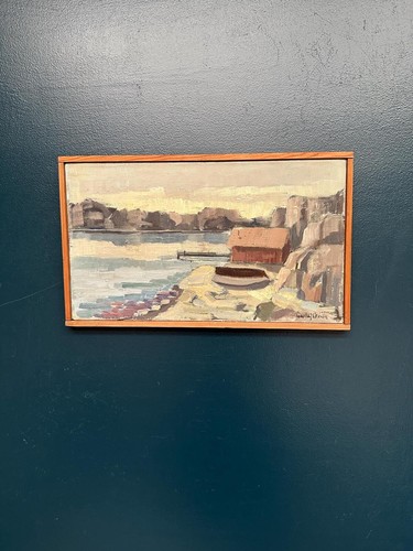 Original swedish oil canvas - swedish,