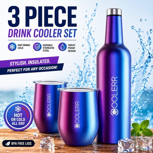 Insulated wine bottle 2 - insulated, &