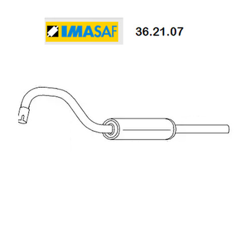 Imasaf rear silencer for - rear, ford