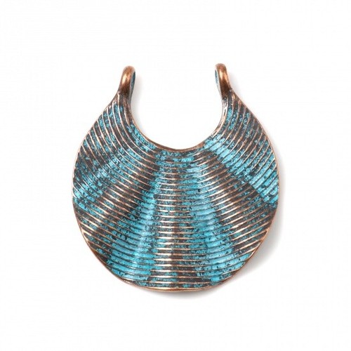 Antique copper wavy design - antique,