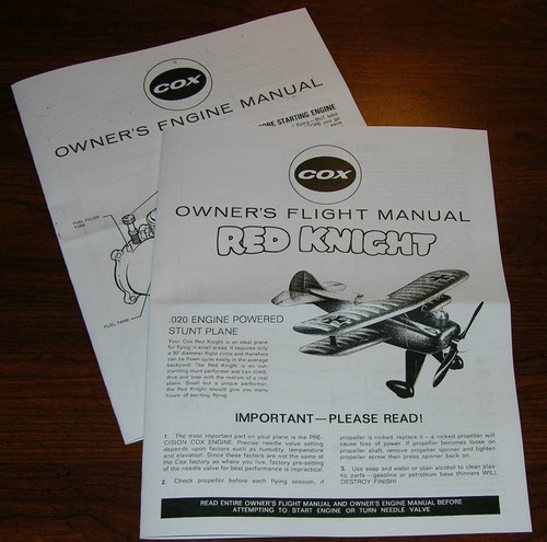 Cox 020 red knight - cox, airplane