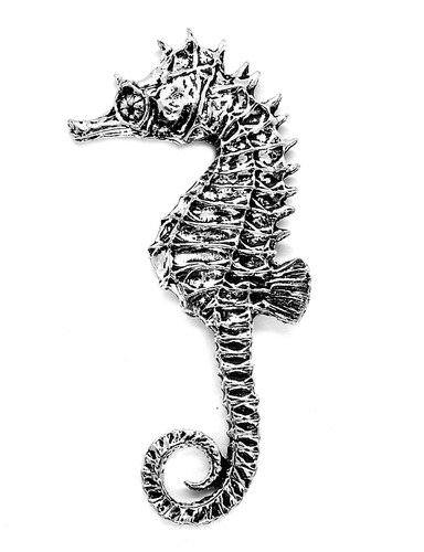 Large sea horse pin badge - large,