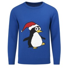 Mens Christmas Jumper Penguin