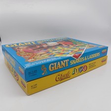 Vintage Giant Board Games By Spear’s Games Ludo & Snakes & Ladders 1980s 1990s