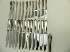 (ref288CWm) Christofle Silver Plated Knives + Gift