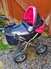 Silver Cross Dolls Ranger Pram Girls Play Toy Buggy Pushchair For Kids Outdoor