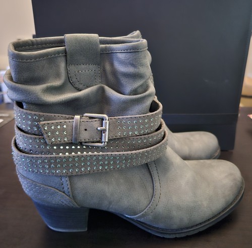Grey graceland ankle boots - grey,