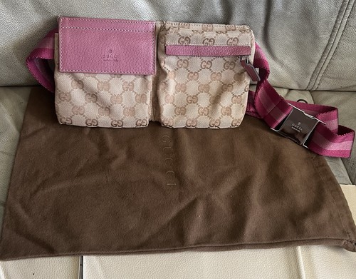 Gucci monogram canvas belt - canvas,