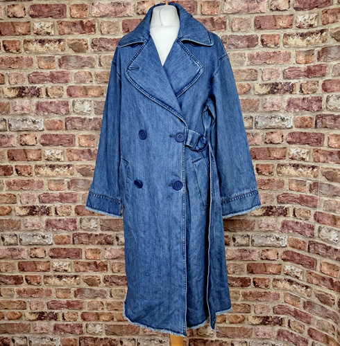Max mara denim overcoat - mara,