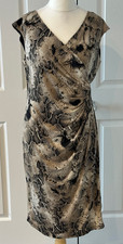 Ronni Nicole Dress - Snake Print - Browns - Size 16 - NWOT