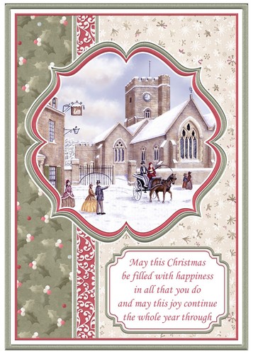 Beautiful winter church - a,
